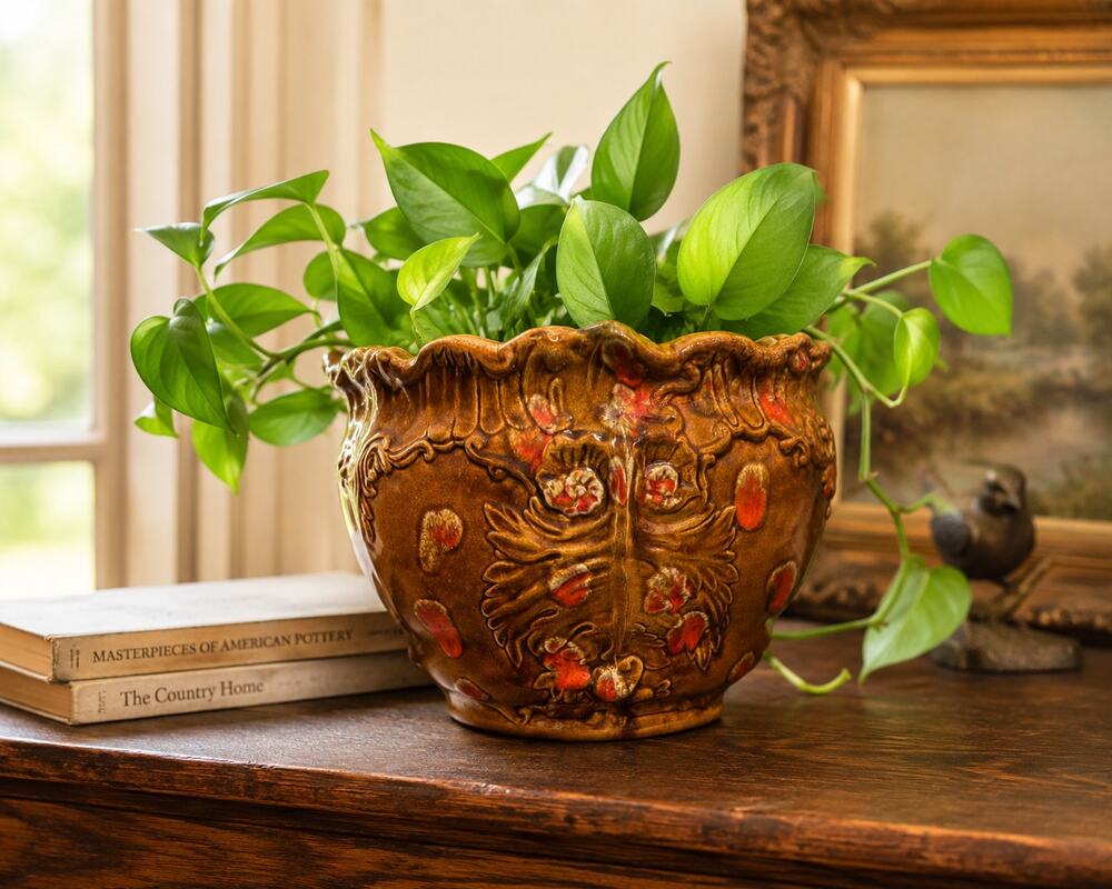 Exceptional Mullins Ceramics Nippa Kentucky 10" Owl Planter